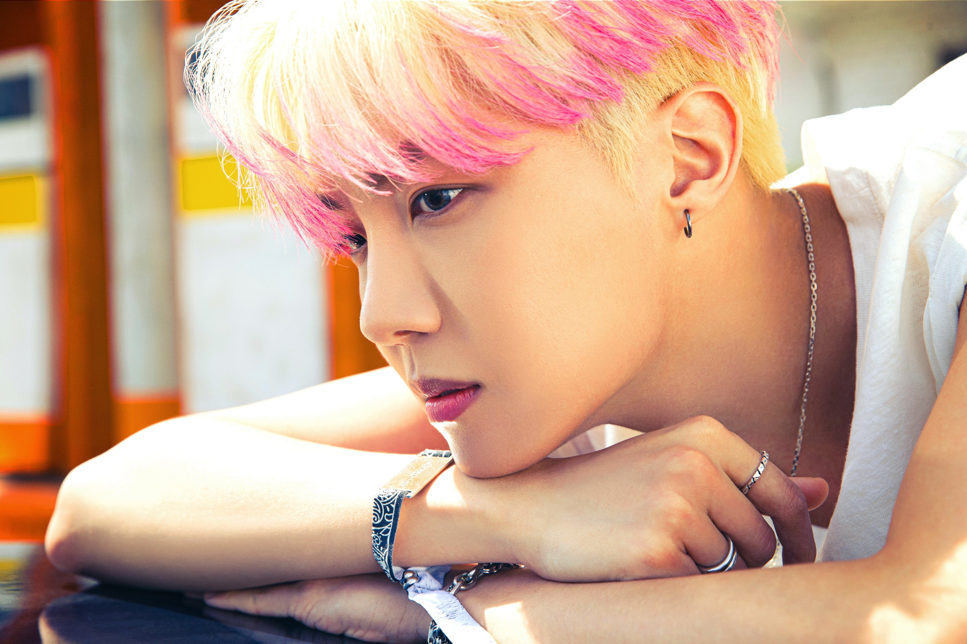 BTS's J-Hope Debuts Blue Hair in "Butter" Concept Photos - wide 8
