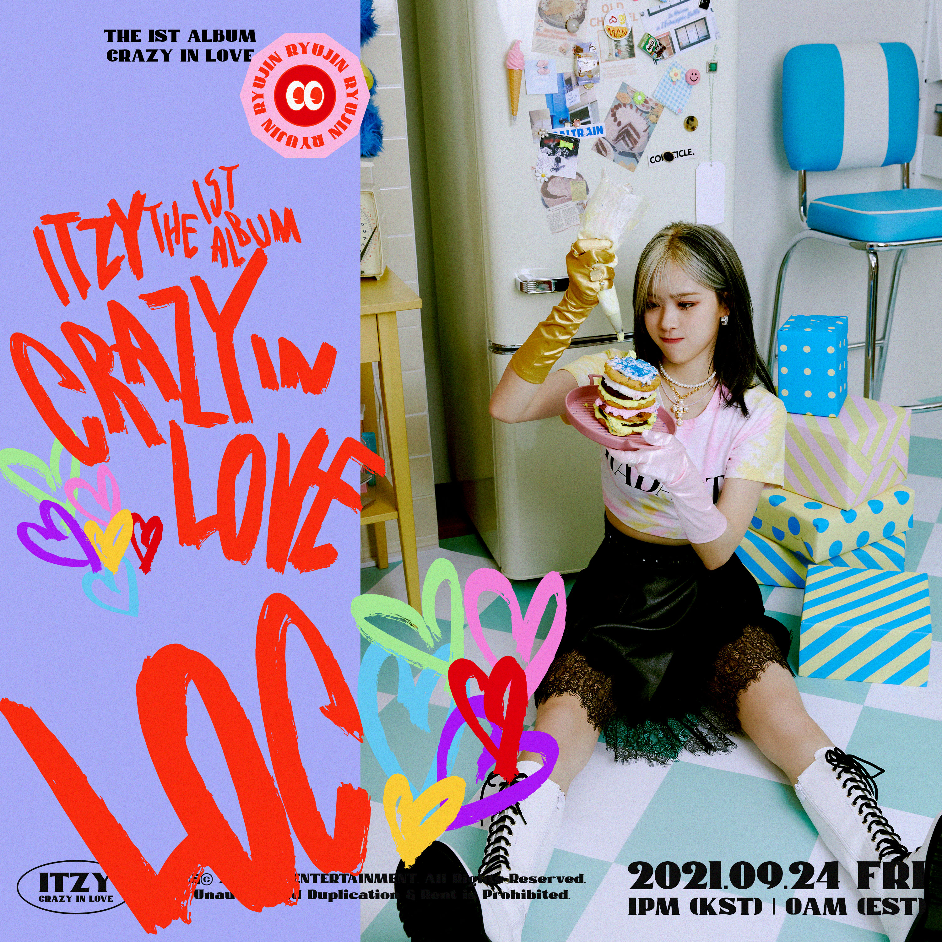 印象のデザイン ITZY crazy イェジ ミニポスター YES24 love in K-POP 