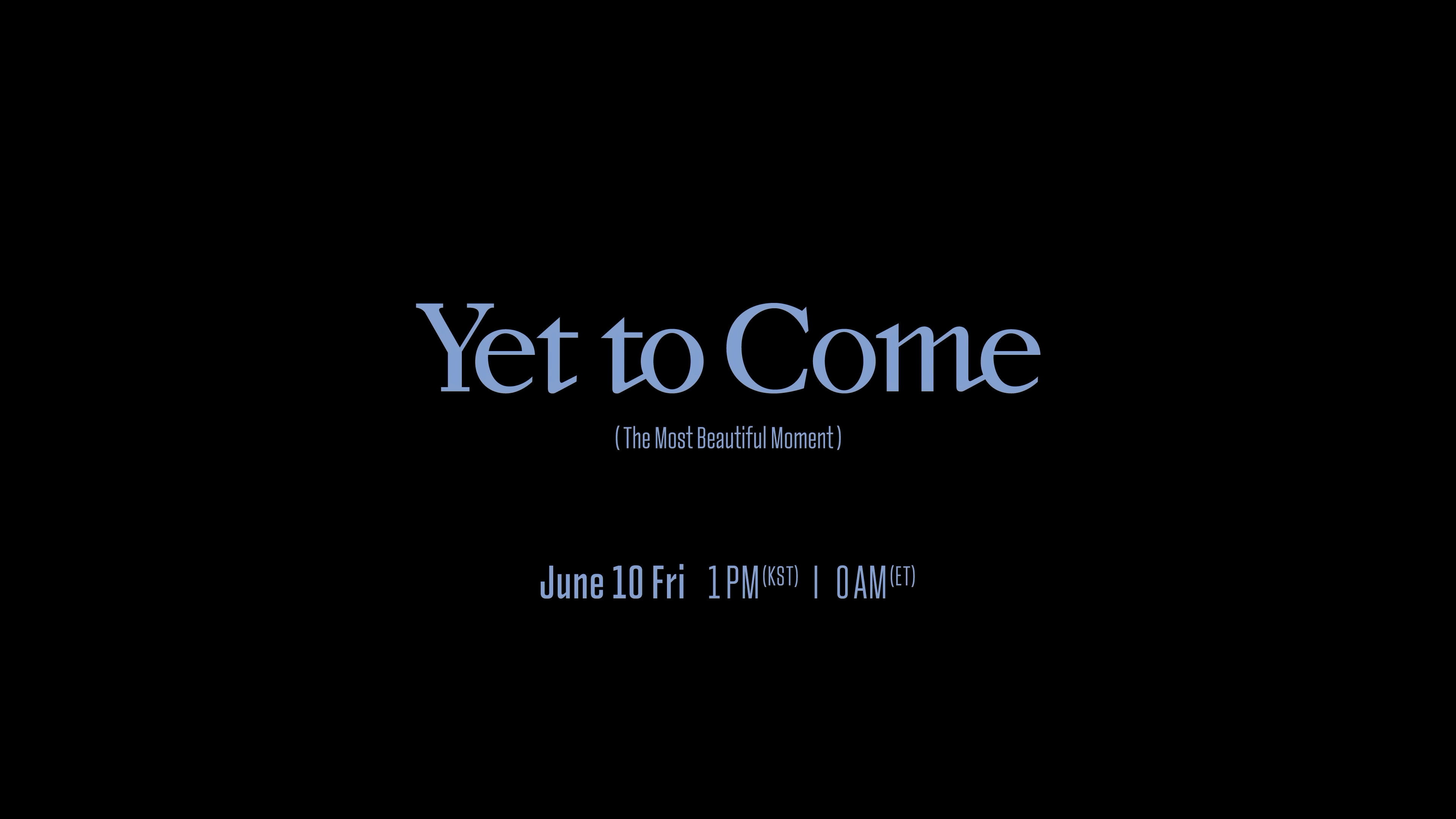 BTS Yet To Come (The Most Beautiful Moment) MV Teaser + Screencaps (4K