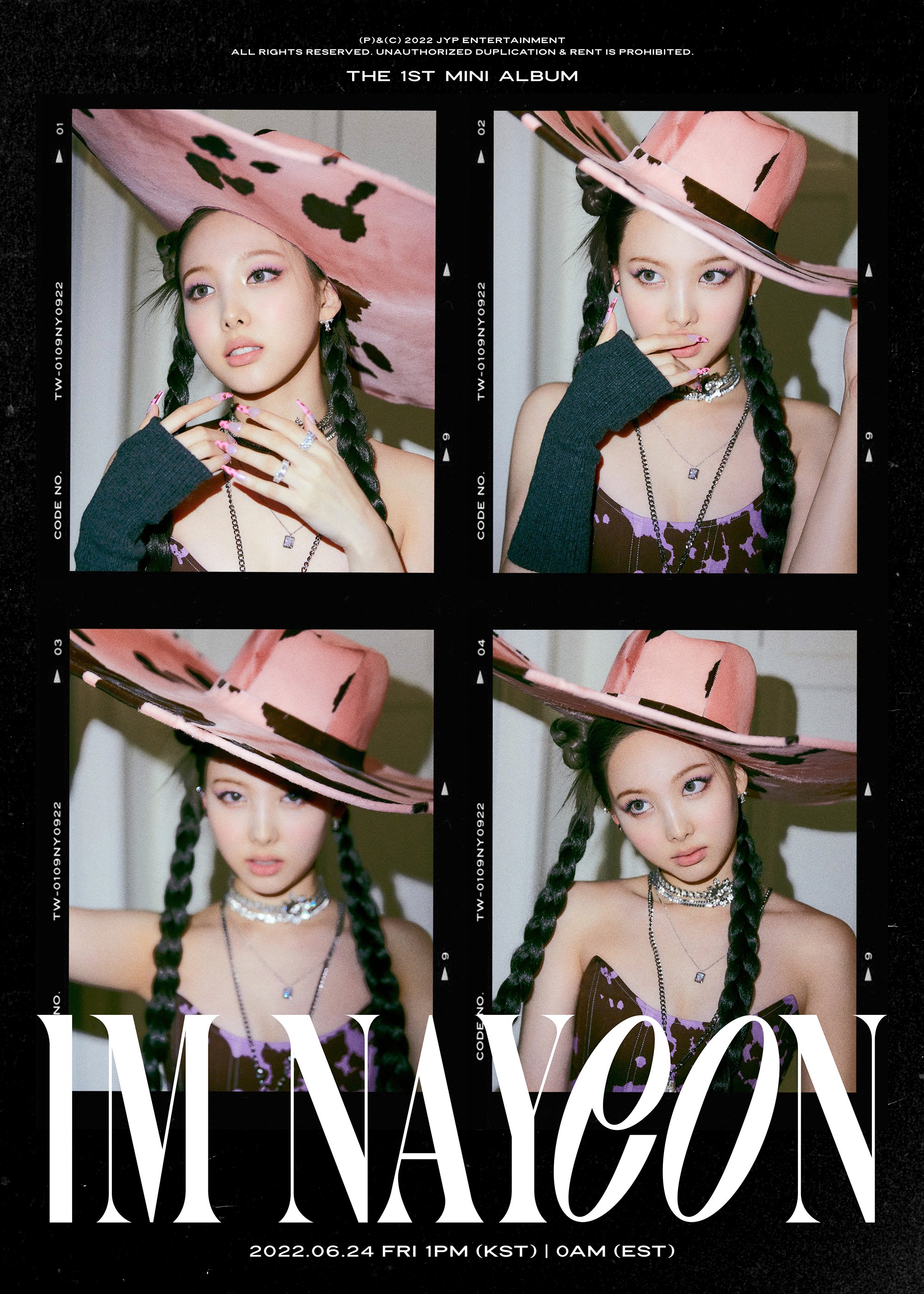 TIEDIC Kpop Nayeon Twice Concept Poster for Between 1 And 2 Talk