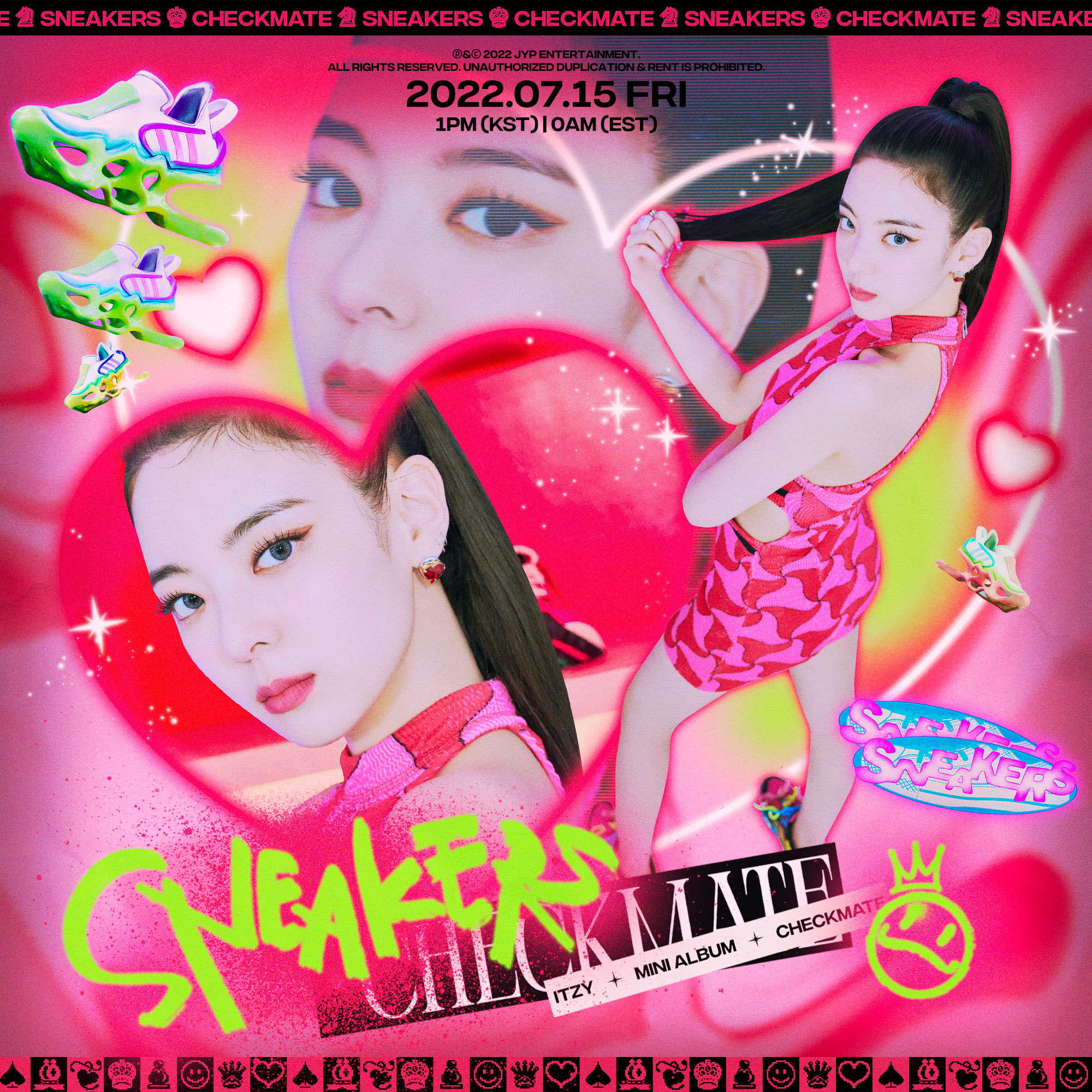 Lia - Official Poster ITZY Mini Album Checkmate Kpop