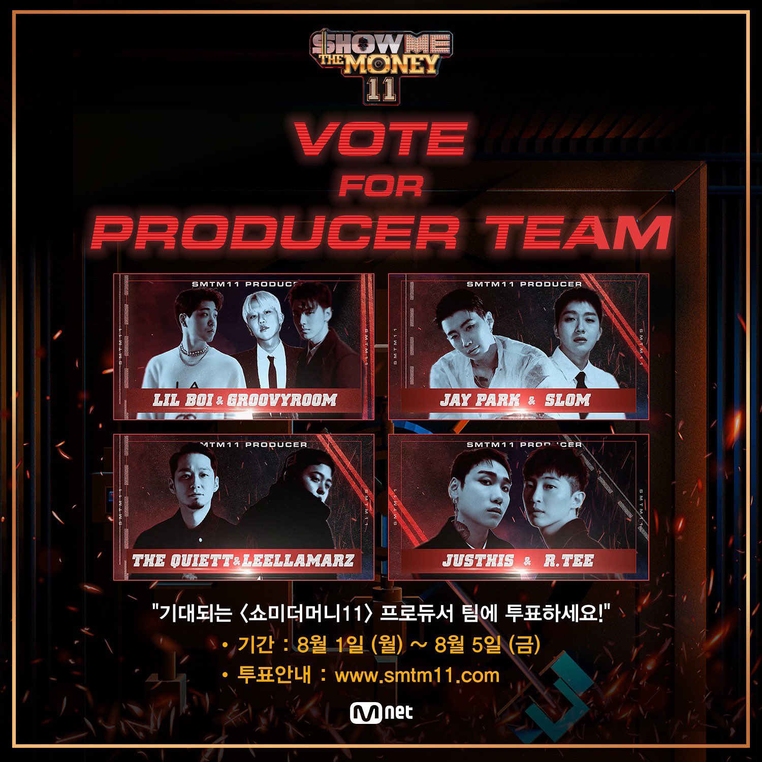 These Are the Show Me the Money 11 Producer Teams - K-Pop Database