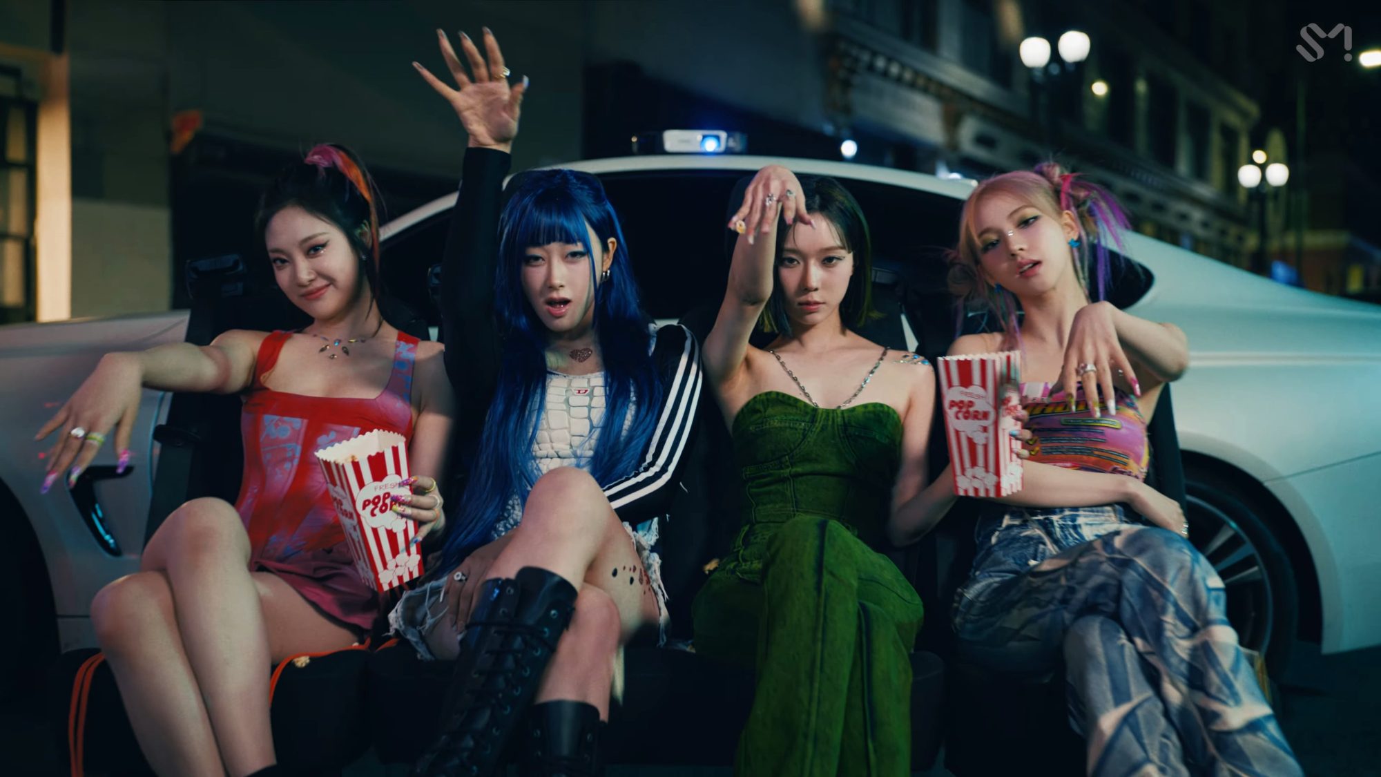 aespa Perfectly Encapsulate Y2K Energy with New MV "Spicy"