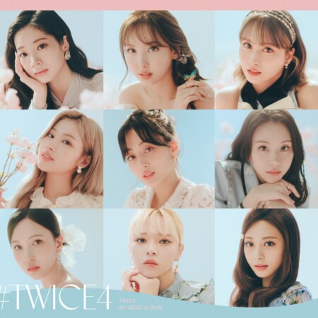 TWICE #TWICE4 Japanese Best Album Cover TWICE #TWICE4 Japanese Best Album Cover