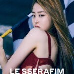 LE SSERAFIM Huh Yunjin Fearless Teaser Black Petrol LE SSERAFIM Huh Yunjin Fearless Teaser
