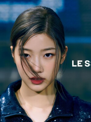 LE SSERAFIM Kazuha Fearless Teaser Black Petrol LE SSERAFIM Kazuha Fearless Teaser