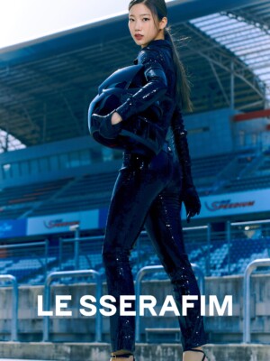 LE SSERAFIM Kazuha Fearless Teaser Black Petrol LE SSERAFIM Kazuha Fearless Teaser