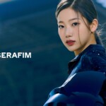 LE SSERAFIM Kazuha Fearless Teaser Black Petrol LE SSERAFIM Kazuha Fearless Teaser