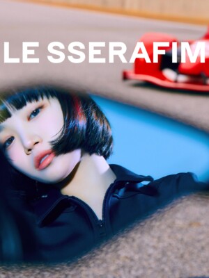 LE SSERAFIM Kim Chaewon Fearless Teaser Black Petrol LE SSERAFIM Kim Chaewon Fearless Teaser