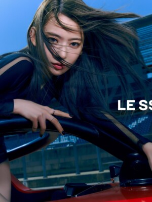 LE SSERAFIM Sakura Fearless Teaser Black Petrol LE SSERAFIM Sakura Fearless Teaser