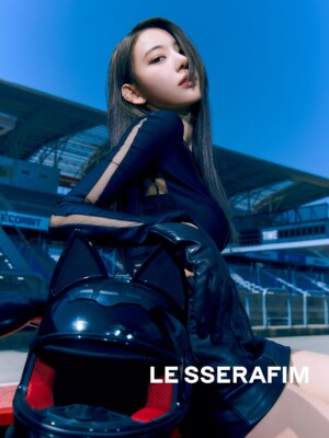 LE SSERAFIM Sakura Fearless Teaser Black Petrol LE SSERAFIM Sakura Fearless Teaser